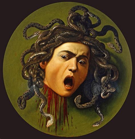 the shield of medusa painting